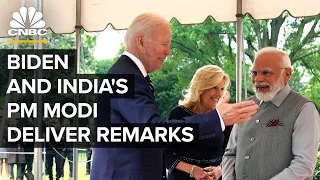 President Biden and India's Prime Minister Narendra Modi deliver joint remarks  — 6/22/23