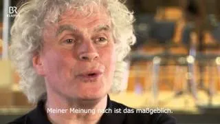 Simon Rattle probt "Rheingold" von Richard Wagner