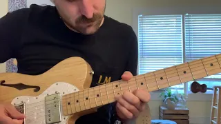 I Saw The Light guitar solo play thru both parts slow