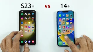 Samsung S23 Plus vs iPhone 14 Plus | SPEED TEST