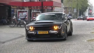 840HP Dodge DEMON SRT Supercharged 6.2 V8 - Lovely Exhaust Sounds!