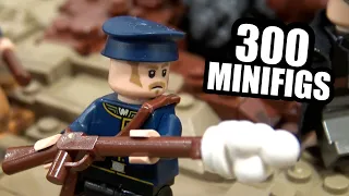 Huge LEGO Battle of Dybbøl with 300 Minifigures! Denmark vs Prussia 1864