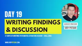 Day 19 - How to Write the Findings and the Discussion section of Systematic Literature Review Paper