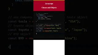 JavaScript Classes and Objects