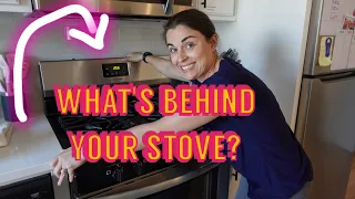 How To Deep Clean BEHIND the Stove, when you're SCARED 😱