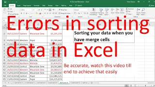 Sort and Sort errors in Excel, 6 common sort errors solved