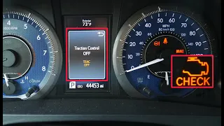 Fix Toyota Sienna Traction Control off and Check Engine light on