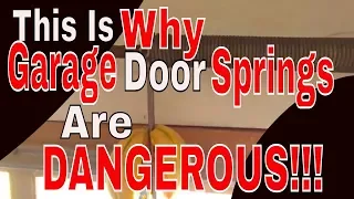WARNING! What a garage door spring can do if mishandled Part 2