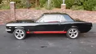 1965 Mustang Coupe in black and red, for sale Old Town Automobile in Maryland