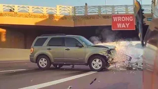 IMPATIENT DRIVER TRIGGERS MASS PILEUP