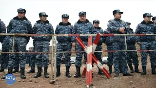 Армянские активисты пытались заблокировать российскую военную базу