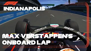 F1 2023 Max Verstappen's Onboard Lap Indianapolis - Assetto Corsa