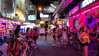 8K Craziest street in Thailand Beautiful Girls soi 6 Pattaya Thailand World Famous Walking street