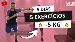 Treino em casa para PERDER PESO e REDUZIR MEDIDAS em APENAS 5 DIAS