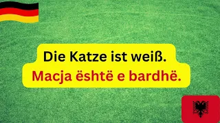 Mëso Gjermanisht Shqip. Shqiptimi i frazave të thjeshta në gjuhën gjermane. Niveli A1-A2 #germany