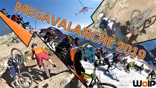 MEGAVALANCHE 2019 ALL THE CRASHES and Nice bits (360 camera)