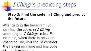 I Ching Codes Predicting the Future