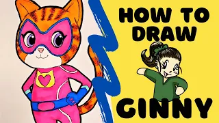 HOW TO DRAW - Ginny (Disney's Superkitties)