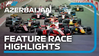 F2 Feature Race Highlights | 2023 Azerbaijan Grand Prix