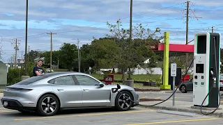 Porsche Taycan Standard Battery (79.2 kWh) RWD 70-MPH Highway Range Test!