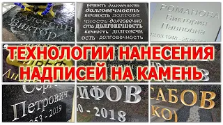 Ч.13 Технологии нанесения надписей на памятники