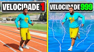 ME TRANSFORMEI NO HOMEM MAIS RÁPIDO DO GTA 5!!!