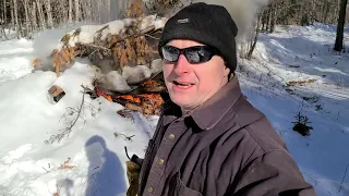 January Day at the Off-Grid Cabin