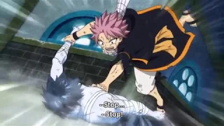 Fairy Tail: Gray uses Lost Iced Shell on Zeref | Natsu stops Gray