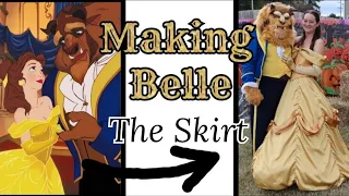 Making Belle's Ballgown (Skirt VLOG) - Animated Beauty and the Beast  #costube