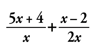 SUMA DE FRACCIONES ALGEBRAICAS CON DISTINTO DENOMINADOR. Matemáticas Básicas