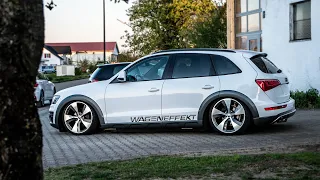 Wageneffekt l Bagged Audi Q5 Offroad low l Detailing.