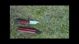 Do not use AK 47 bayonet as a throwing knife  before watched this !!!