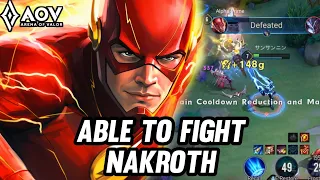 AOV : FLASH GAMEPLAY | THIS HERO CAN FIGHT NAKROTH - ARENA OF VALOR LIÊNQUÂNMOBILE ROV COT