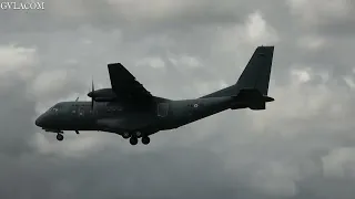 French Air Force Casa CN-235 arrival RIAT 2023