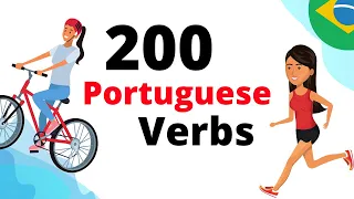 Learn Portuguese Verbs 🤸🏻‍♂‍ TOP 200 VERBS IN PORTUGUESE 🏃‍♀‍Perfect Portuguese Lesson