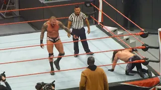 AJ Styles w/Omos vs Randy Orton/Riddle comes to assist Orton/John Cena entrance at WWE Raw