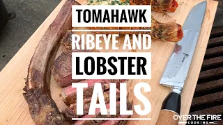 Ultimate Surf & Turf Recipe - Tomahawk Ribeye w/Butter Basted Lobster Tails