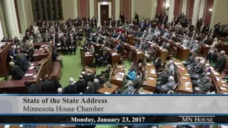 Minnesota Governor Collapses During State of the State 01/23/17