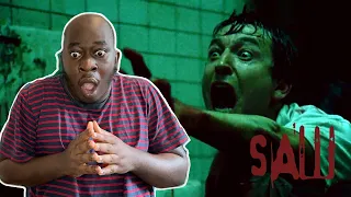 SAW (2004) MOVIE REACTION! FIRST TIME WATCHING! The Ending GAGGED Me!