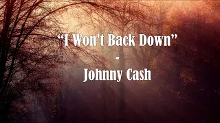 I Won't Back Down - Johnny Cash ::: Subtítulos Español