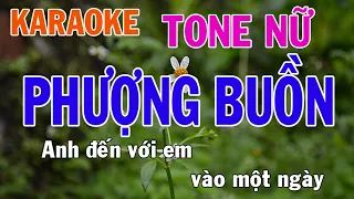 Phượng Buồn Karaoke Tone Nữ Nhạc Sống - Phối Mới Dễ Hát - Nhật Nguyễn