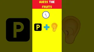 Guess these fruits by emoji  - Emoji quiz