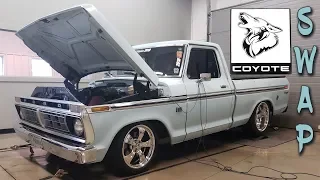 F100 COYOTE SWAP ROUSH SUPERCHARGED at BRENSPEED (OLD SCHOOL 1976)