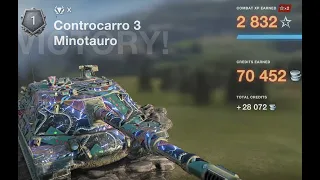 First battle in new WoT Blitz Minotauro