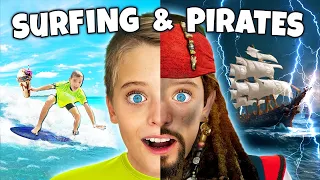 Kids Surfing & Pirate Adventure! Family fun at Myrtle Beach