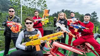 Nerf Guns War : The Battle Win Of Men S.W.A.T SEAL Team Fight Big Boss Black Criminal Group