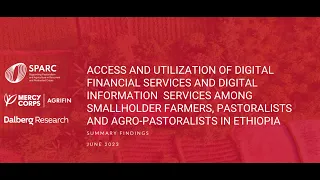 Webinar: Exploring the use of digital solutions for smallholder farmers and pastoralists in Ethiopia