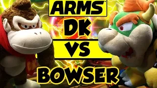 ABM: Donkey Kong Vs Bowser !! ARMS Gameplay Match!! HD