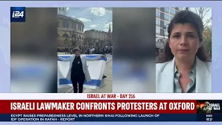 Israeli lawmaker confronts protesters at Oxford amid the rise of antisemitism around the world