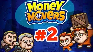 ПОБЕГ ИЗ ТЮРЬМЫ #2 папа и сын убегают от охранников в игре Money Movers #2 летсплей как мультфильм